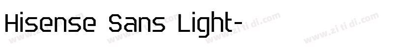 Hisense Sans Light字体转换
